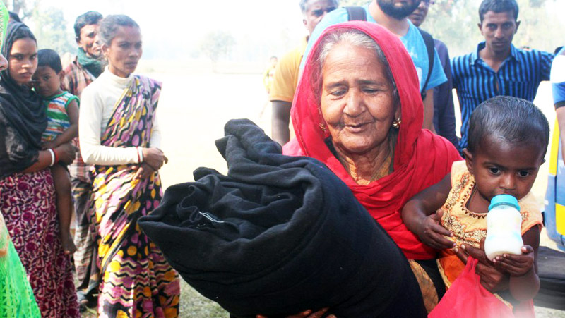 Mujibur Rahman Milon’s Silvia Group Noble Initiative: Cold-Hit People Get Blankets In Dhaka Silvia Ships